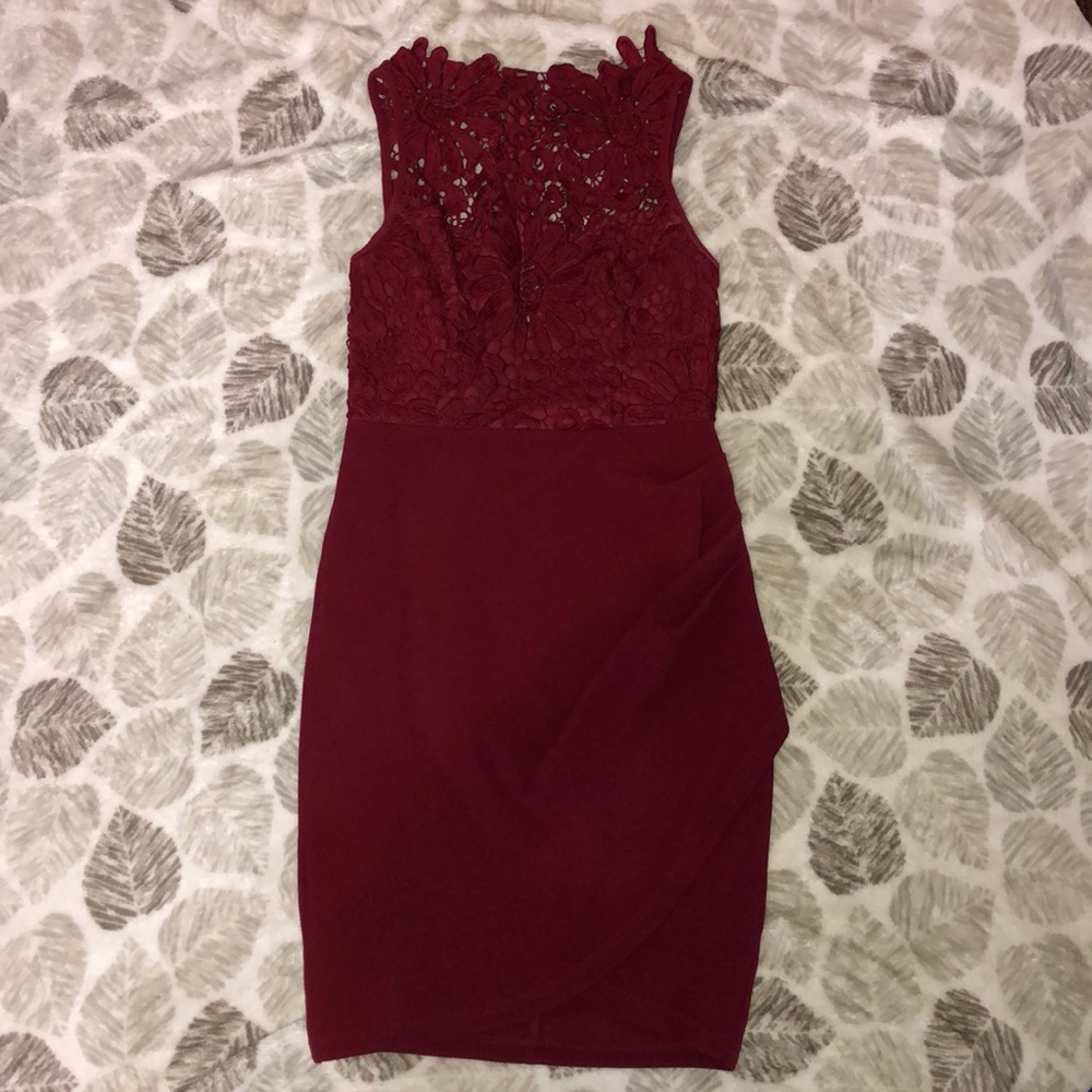 Floral accent dress
